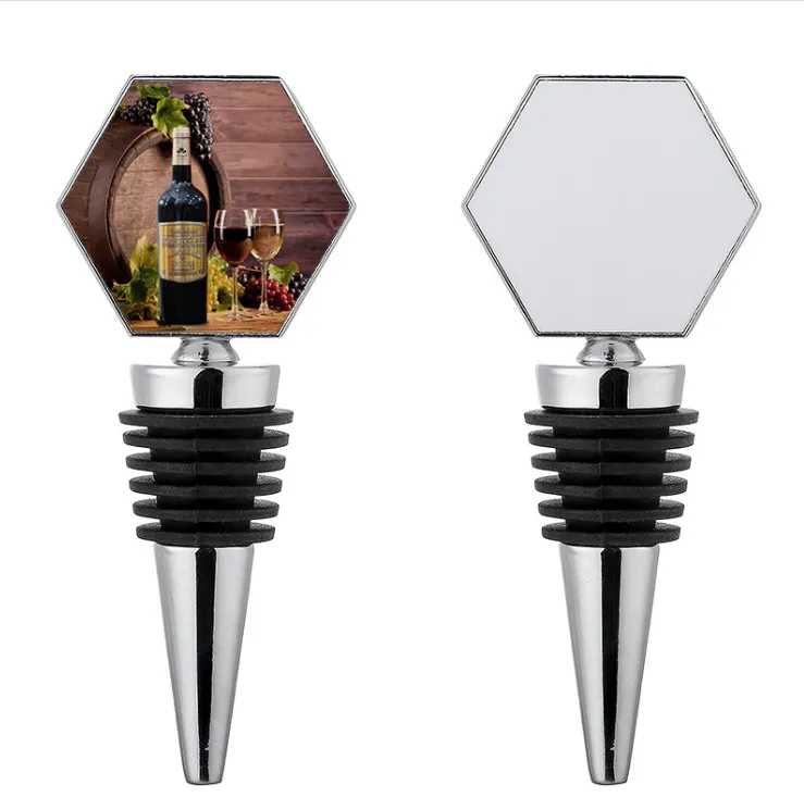 Zinc Alloy Savor Wine Bottle Stopper-Full Color Top 2