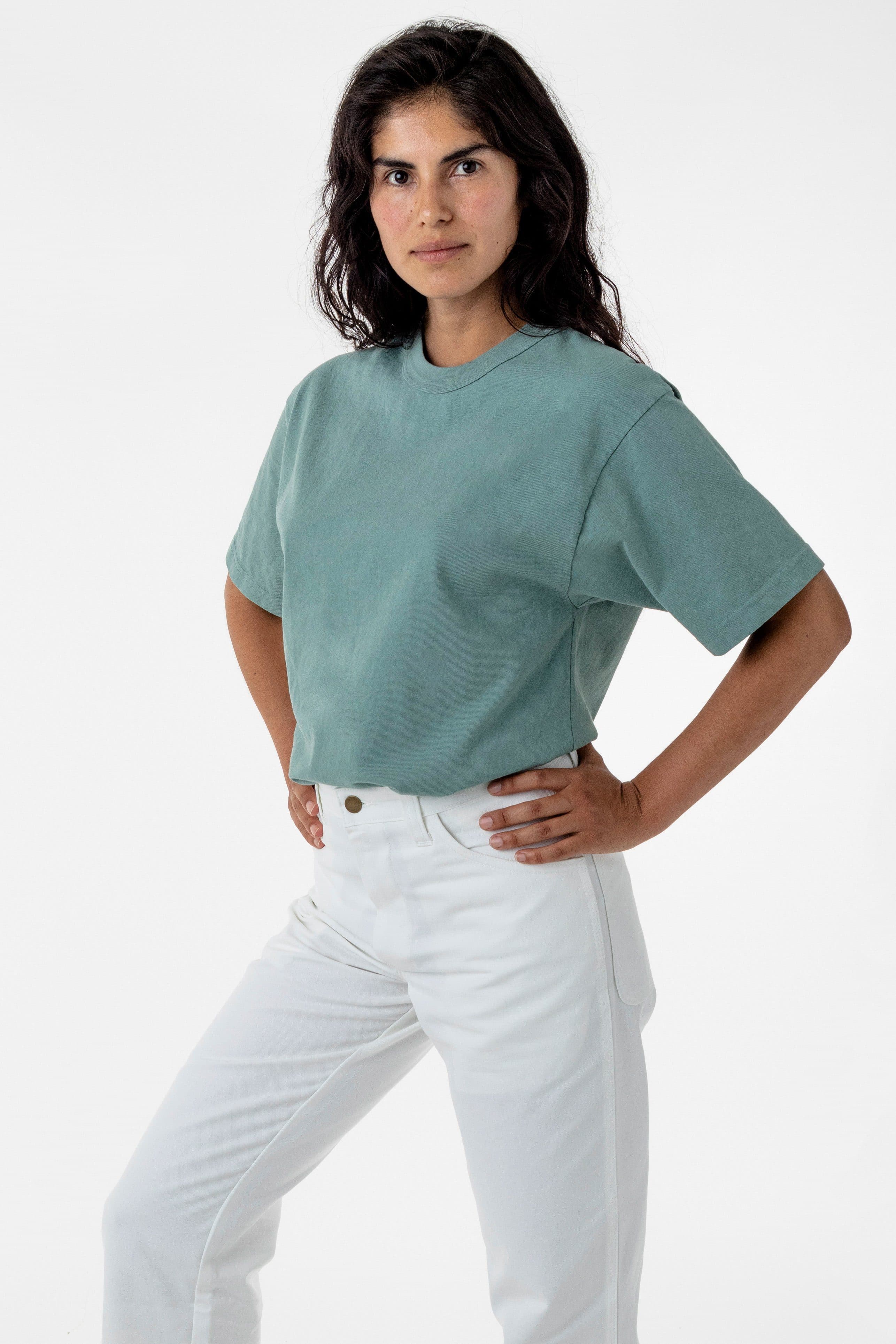 8.5 OZ HEAVY JERSEY GARMENT DYE T-SHIRT W BINDING 24