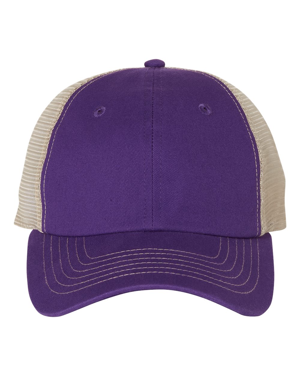Contrast-Stitch Mesh-Back Cap - 3100 23