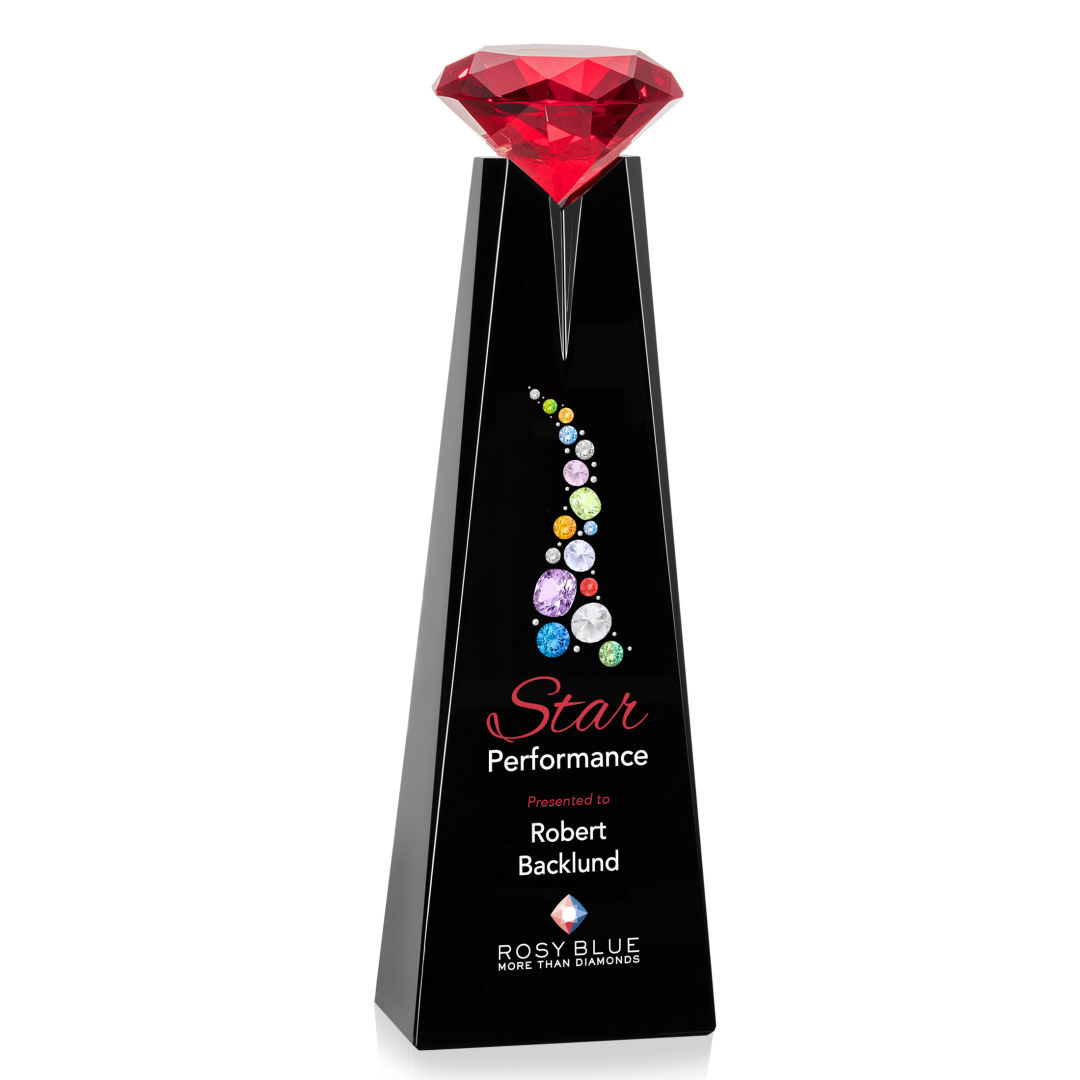 Alicia Gemstone VividPrint™ Award - Black/Ruby 4