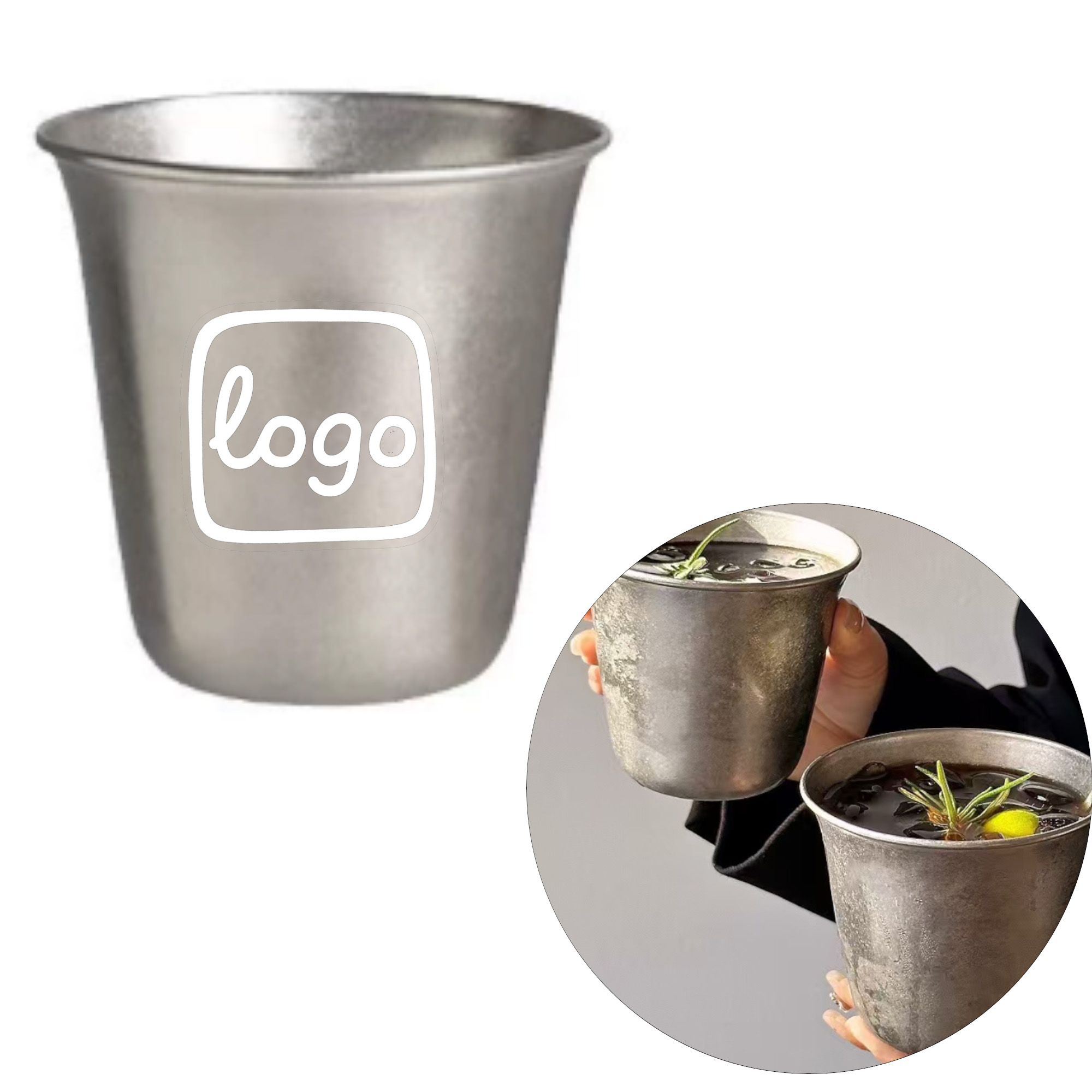 12 OZ Stainless Steel Cup Vintage Matte 3