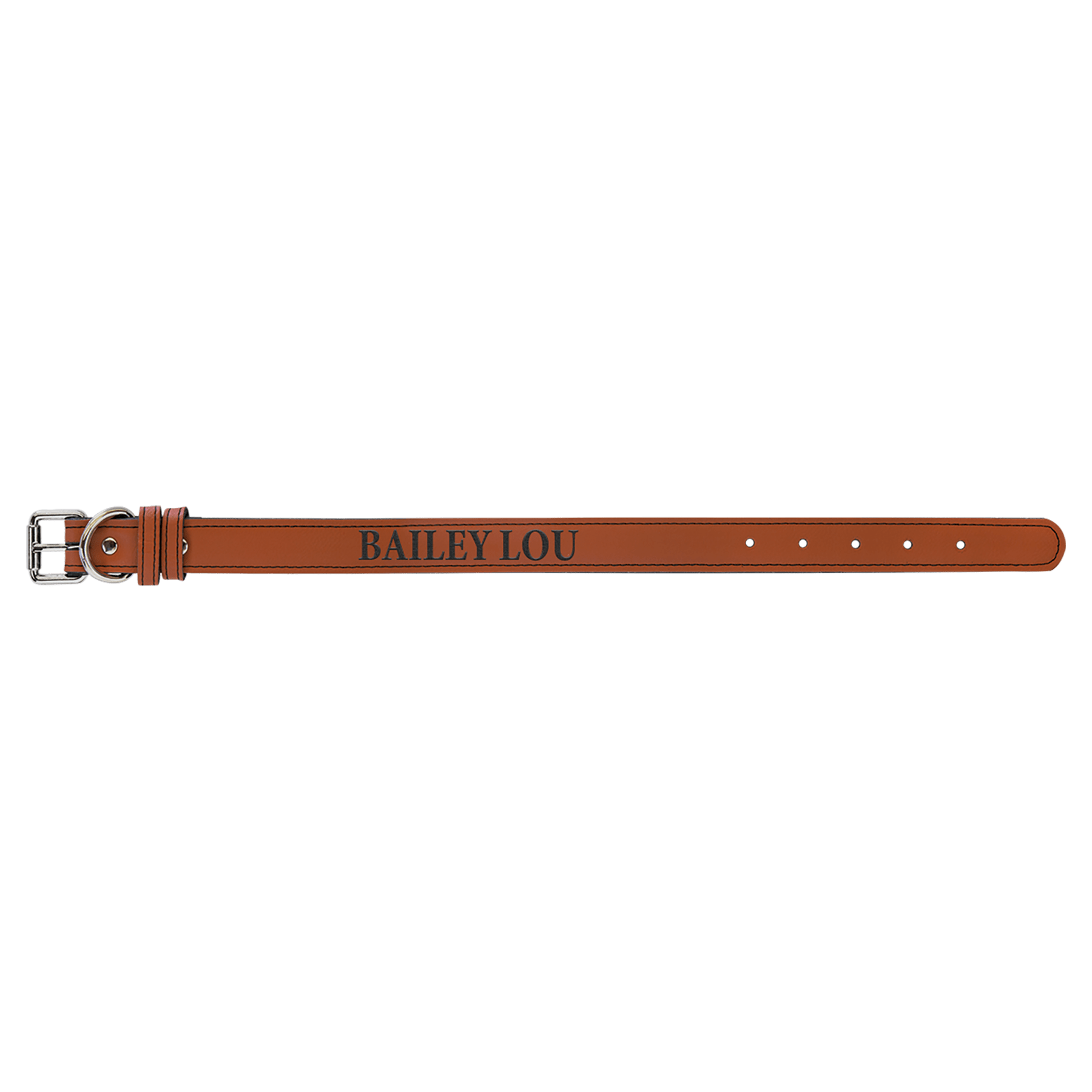 15" x 3/4" Rawhide Leatherette Dog Collar 2