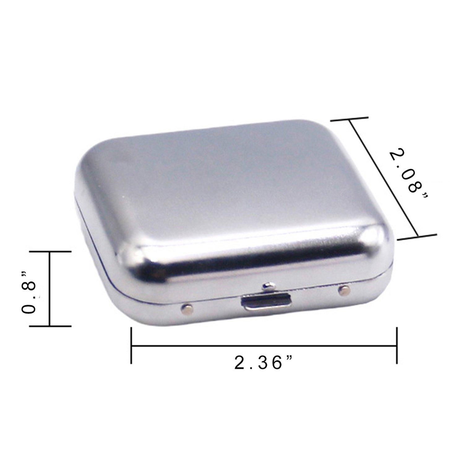 Mini Stainless Steel Square Ashtray 4