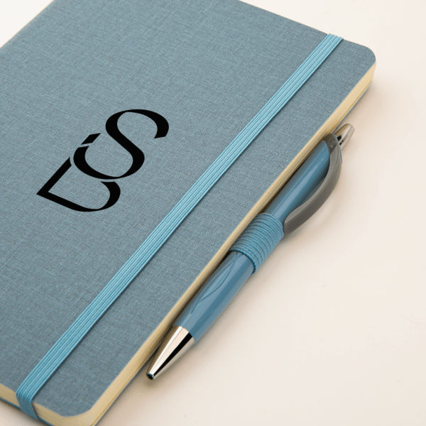 Crosshatch PU Notebook With Pen 22