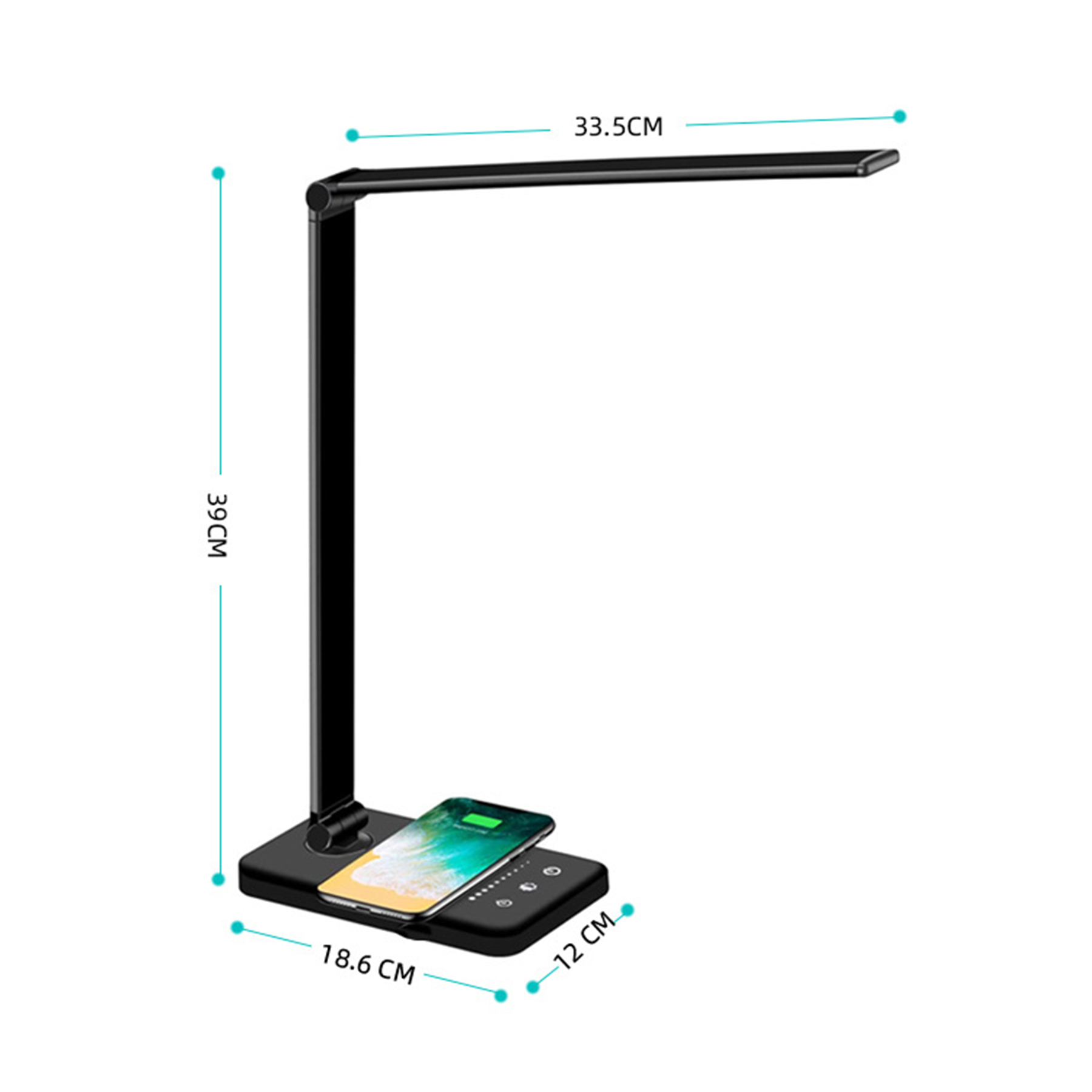 Multifunctional LED Desk Lamp with 10W Fast Wireless Charger 2