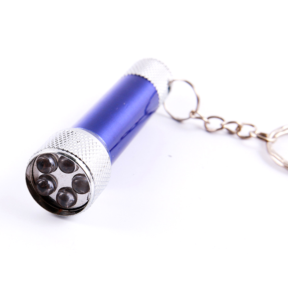 Mini three-light LED flashlight electric torch key ring 5