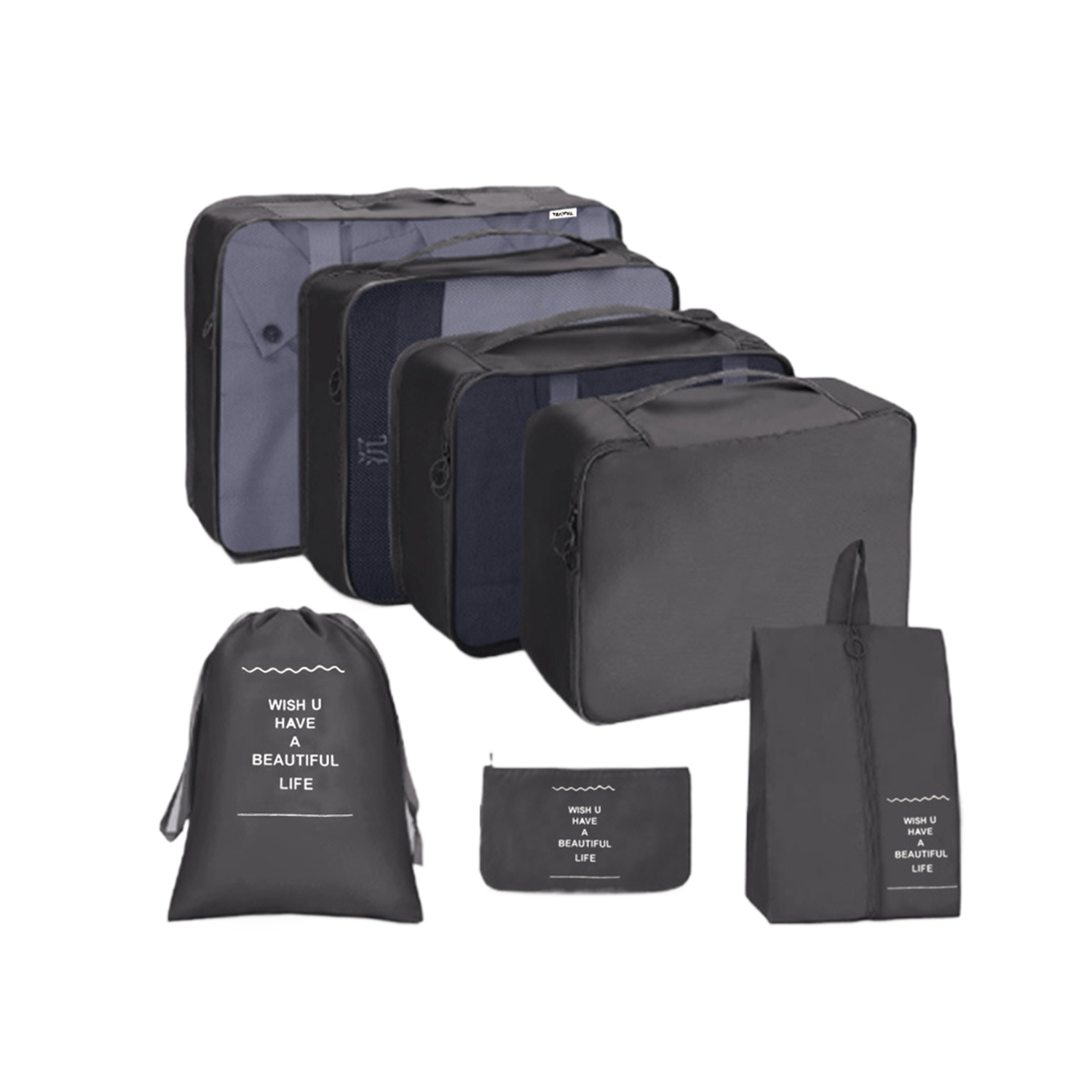 7 PCS Travel Clothes Storage Bag Set 4