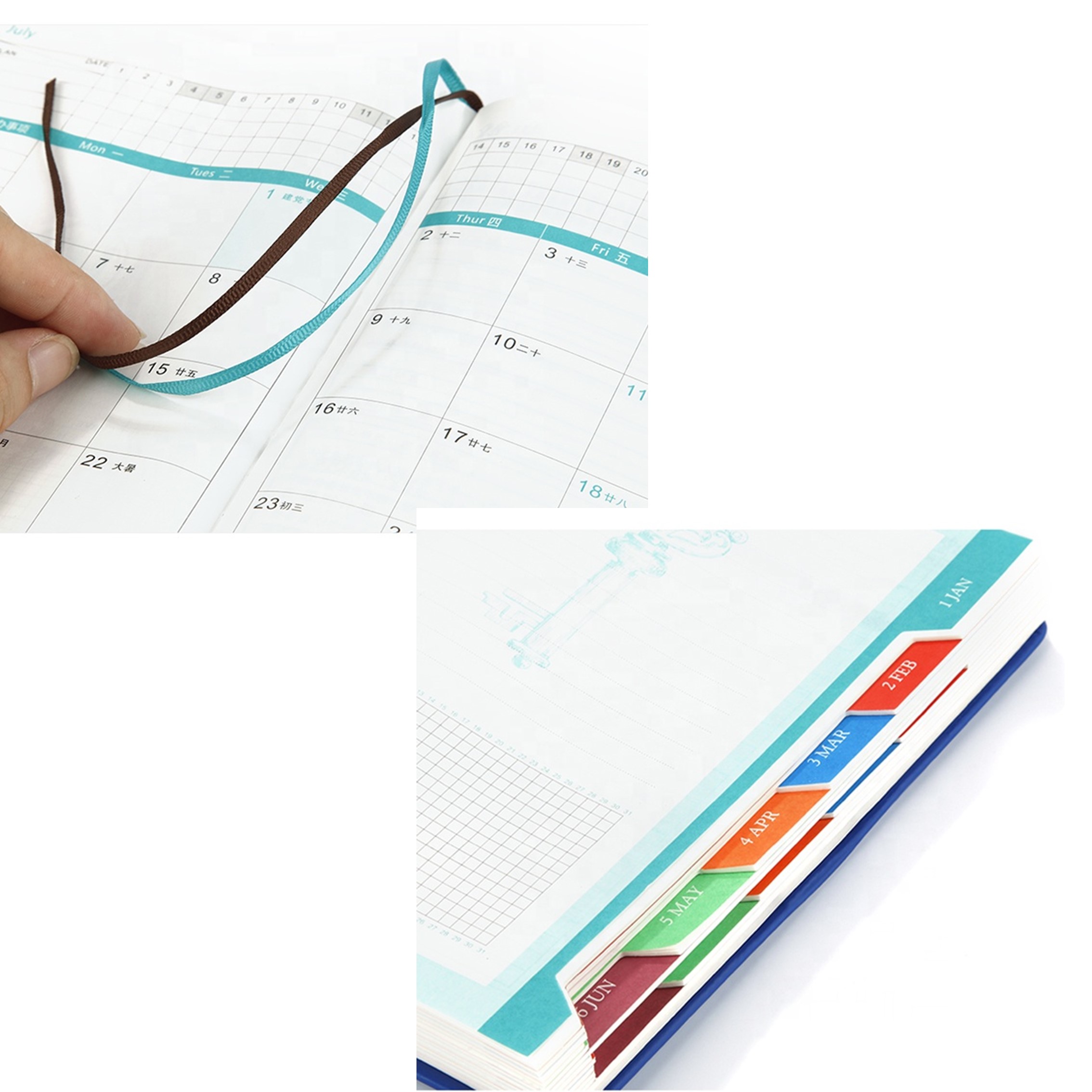 365-days Planner A5 Leather Notebook 3