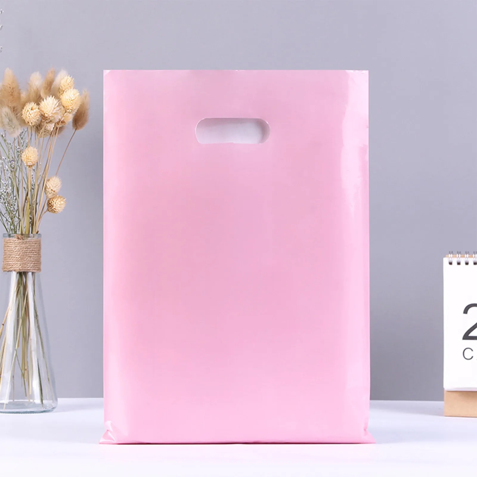 Die Cut Handle Plastic Merchandise Boutique Bag Apparel gift 9