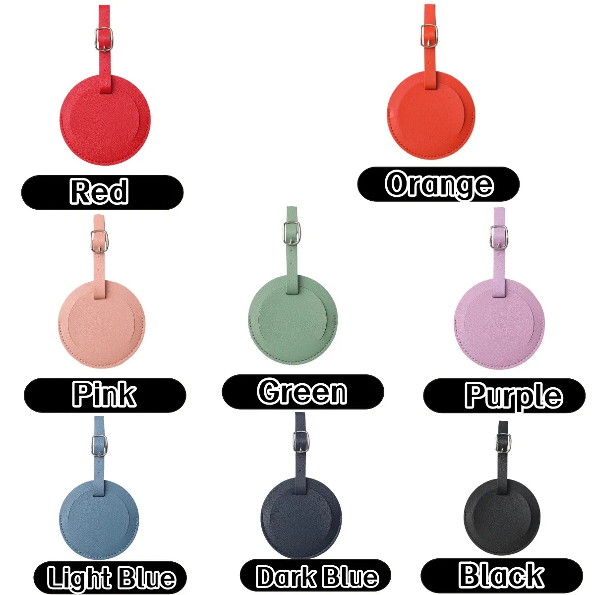 Wholesale Vegan Leather Luggage Tags 3