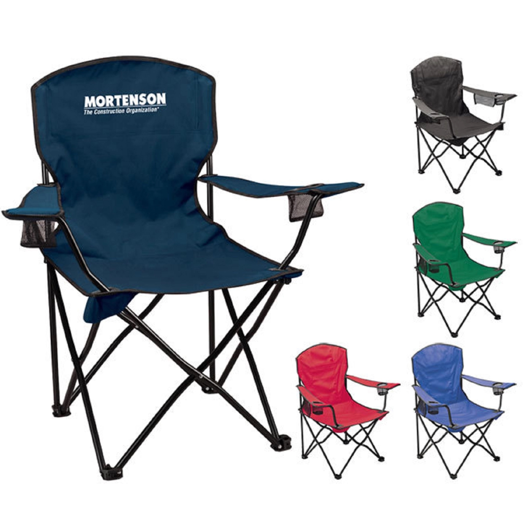 Beach Camping Chair with Double Cup Holders 2