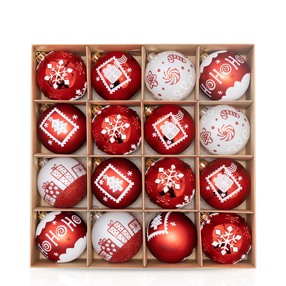Christmas Tree 16pcs 8cm Colored Balls 5