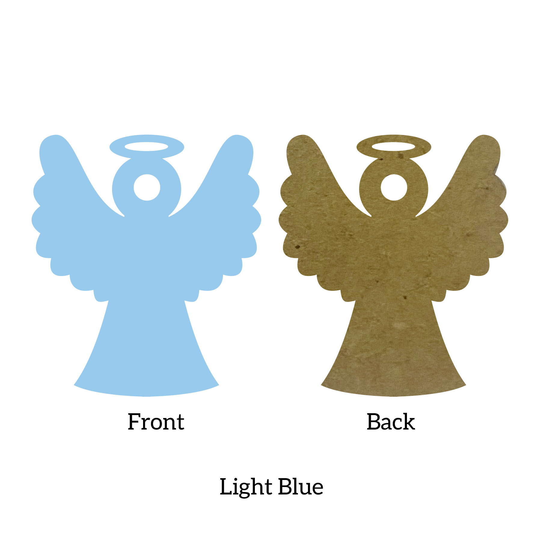 Free Shipping Solid Color Christmas Ornament - Angel 24