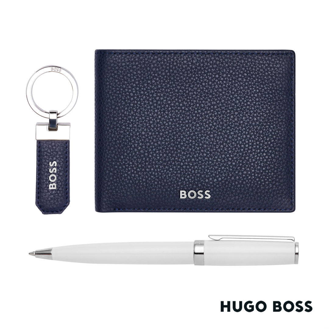 Hugo Boss® Ballpoint Pen, Key Ring & Wallet Set 14