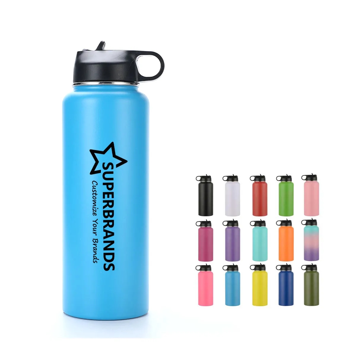 32 oz Insulated Flask Water Bottle, custom water bottle with logo imprint 3