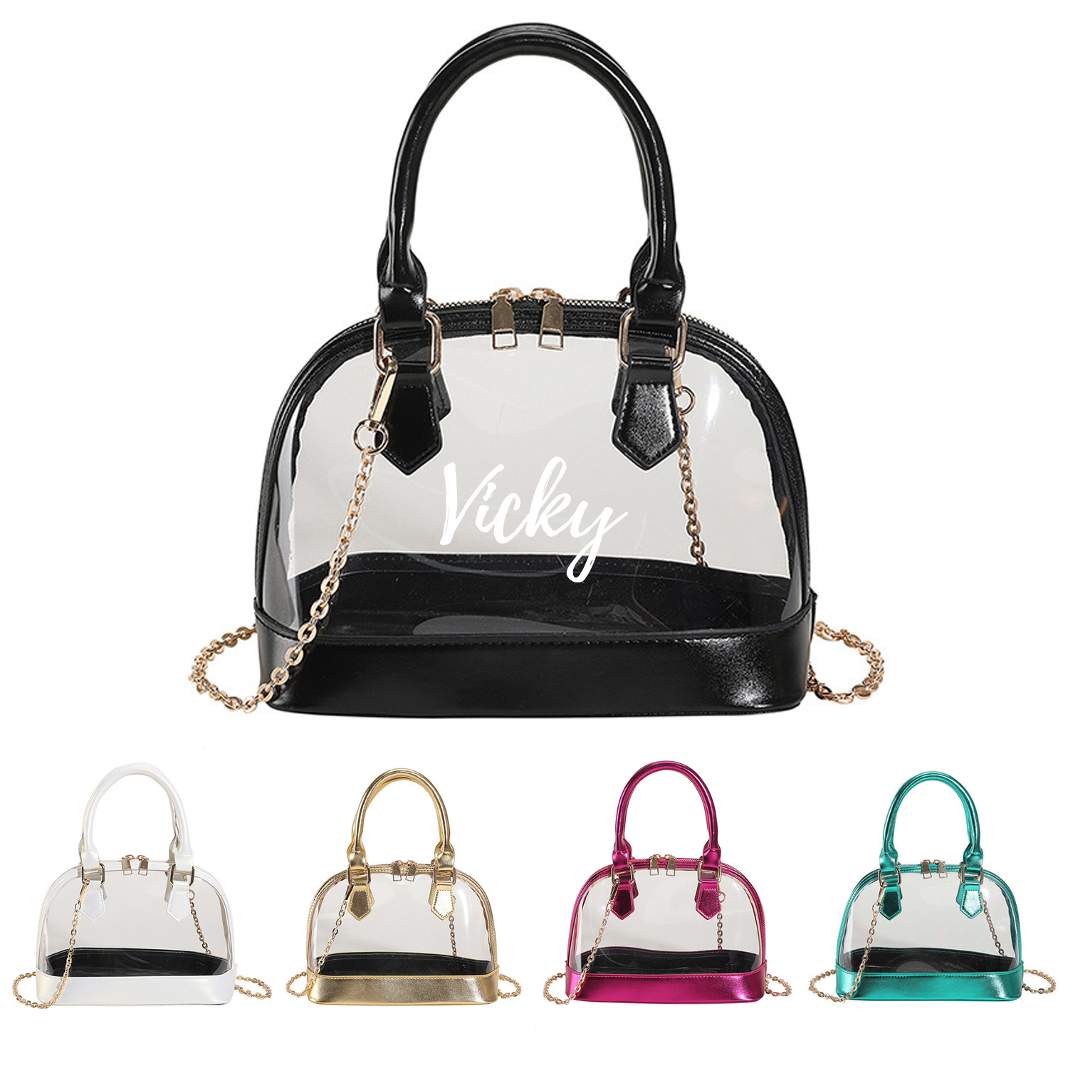 PVC Transparent Crossbody Handbag 20