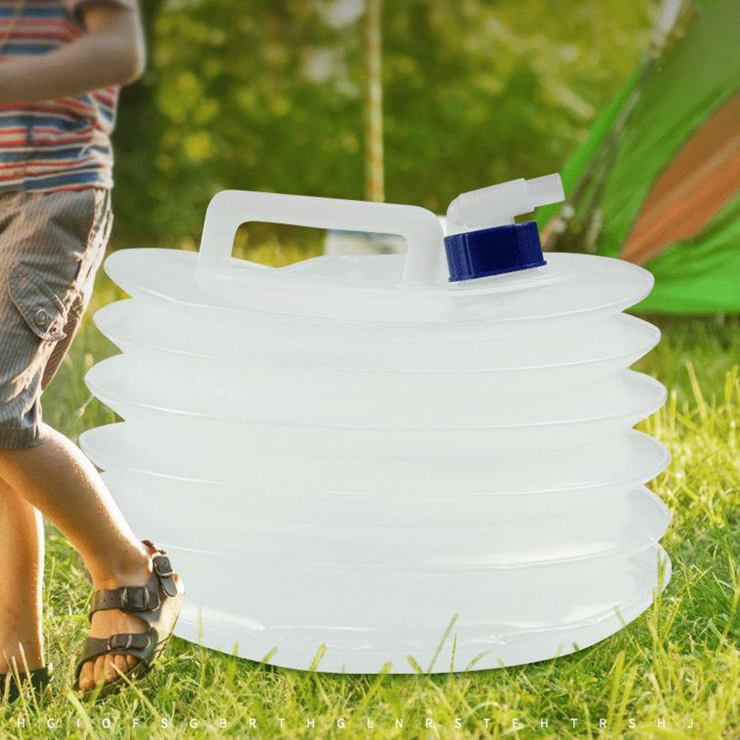 Outdoor portable foldable compressed water bucket 3