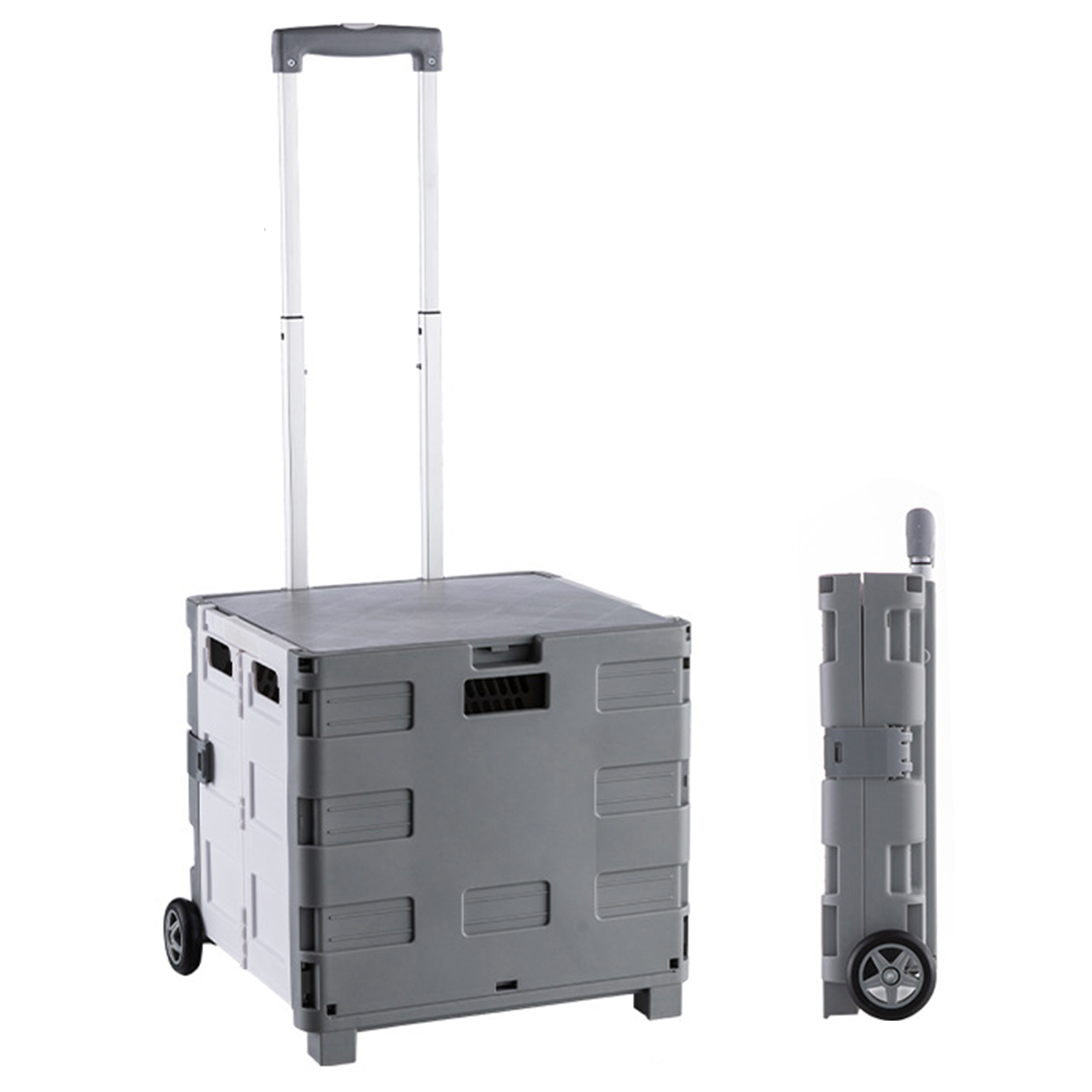 Large Foldable Rolling Cart With Telescopic Handle 3