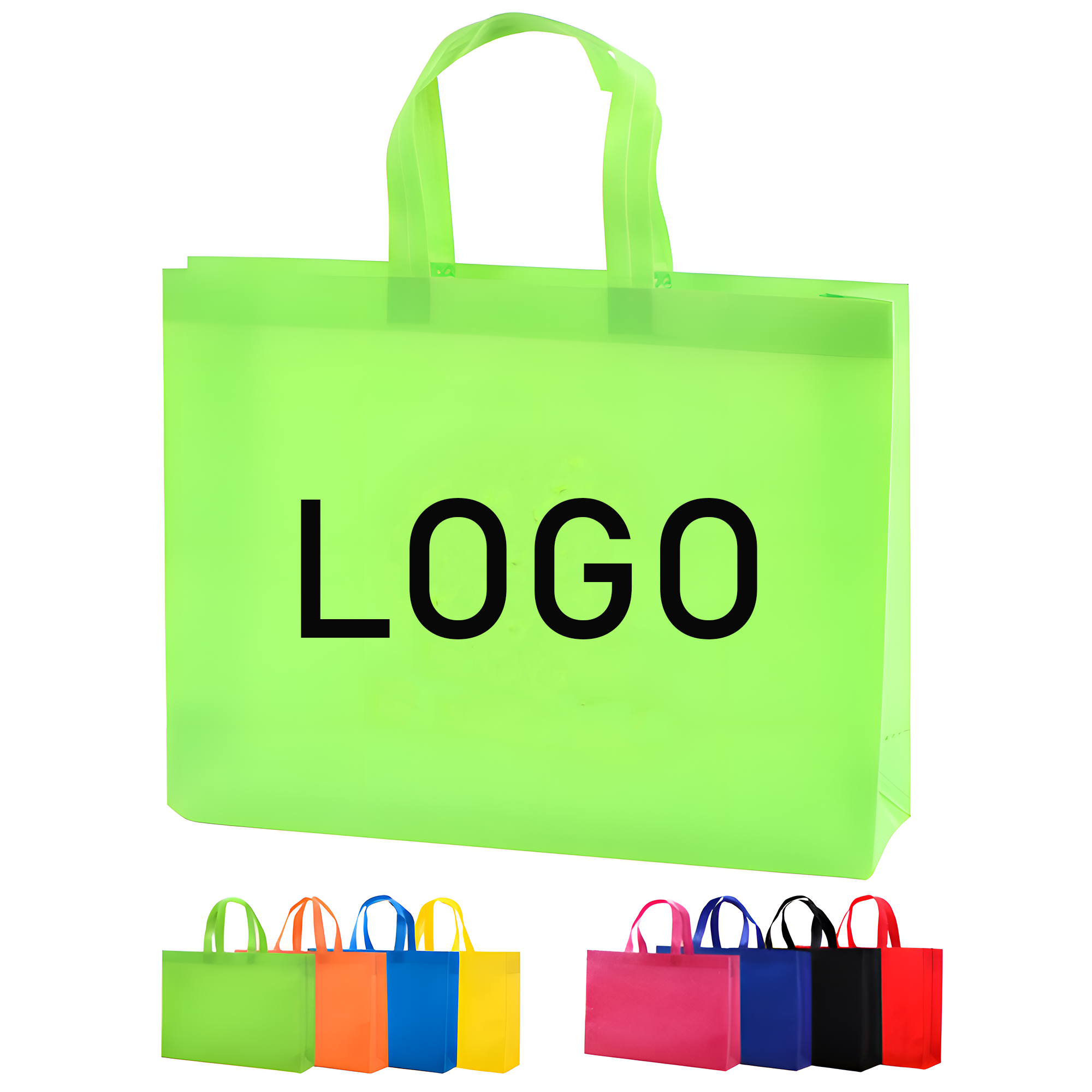 Nonwoven Reusable Tote Bag With Die Cut Handles 1