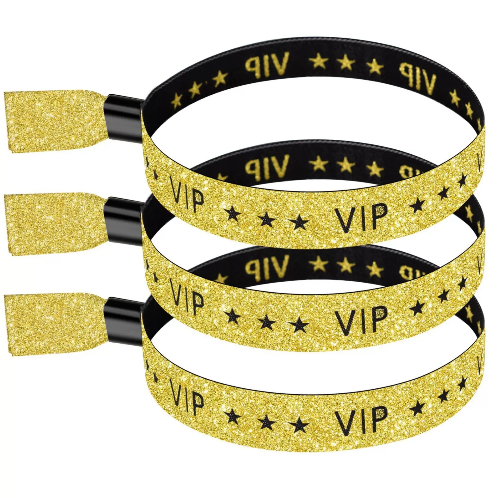 Customizable Gold Identification Wristband With Buttons 2