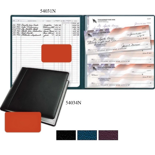 Executive desk book 3-on-a-page checks 2
