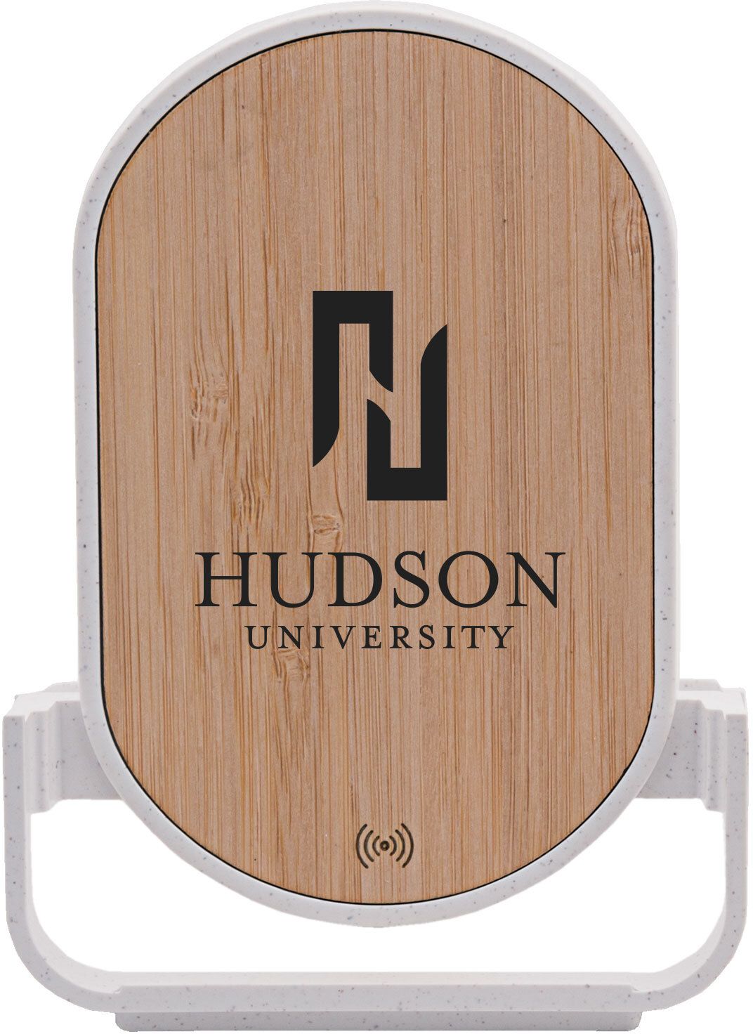 QI® CERTIFIED BAMBOO PHONE CHARGER STAND 12