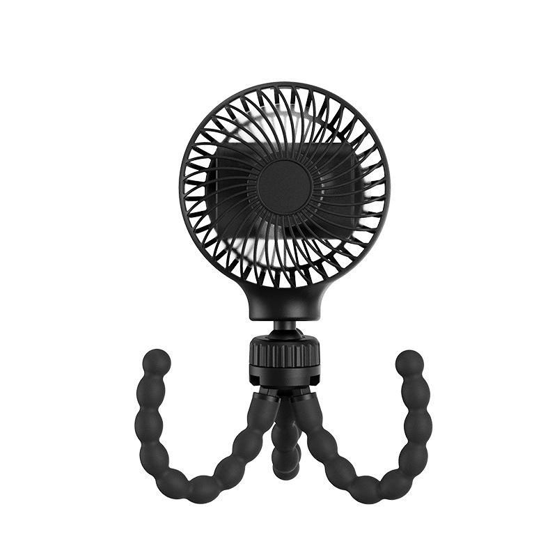 Mini Handheld Stroller Fan with Flexible Tripod 4 Speeds 5
