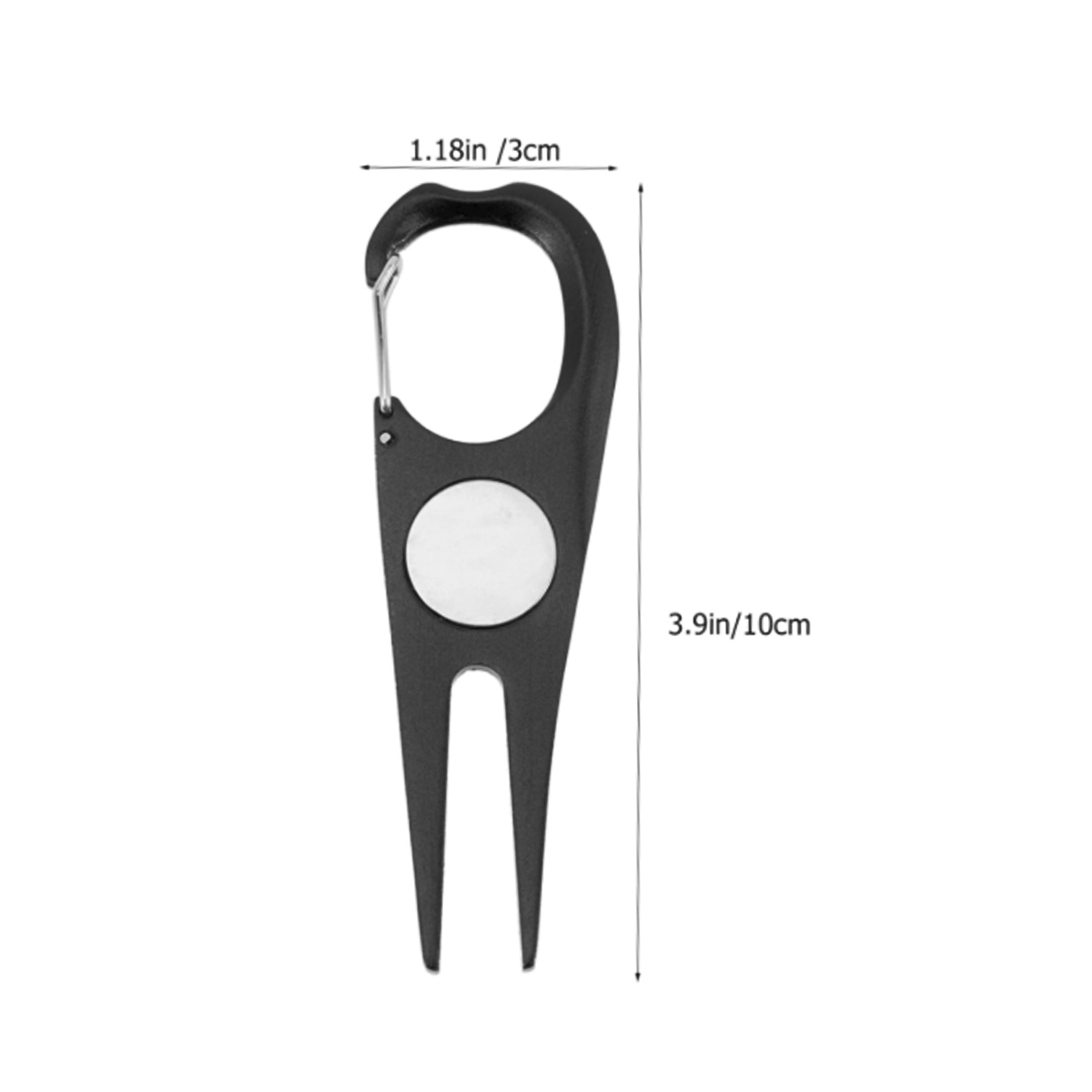 Golf Divot Tool with Bottle Opener and Carabiner Clip 5