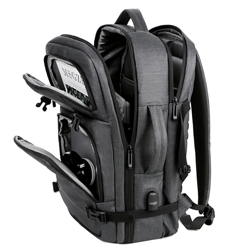 Business Travel Laptop Backpacks with USB Charging Port 3