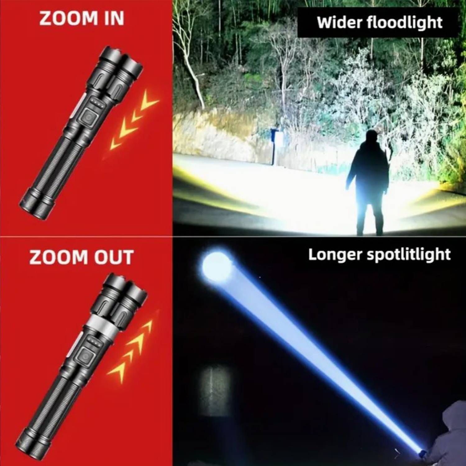 Outdoor Rechargeable LED Flashlight 8