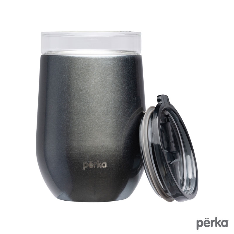 Perka® Taylor 12 oz. Double Wall, Stainless Steel Wine Mug 12