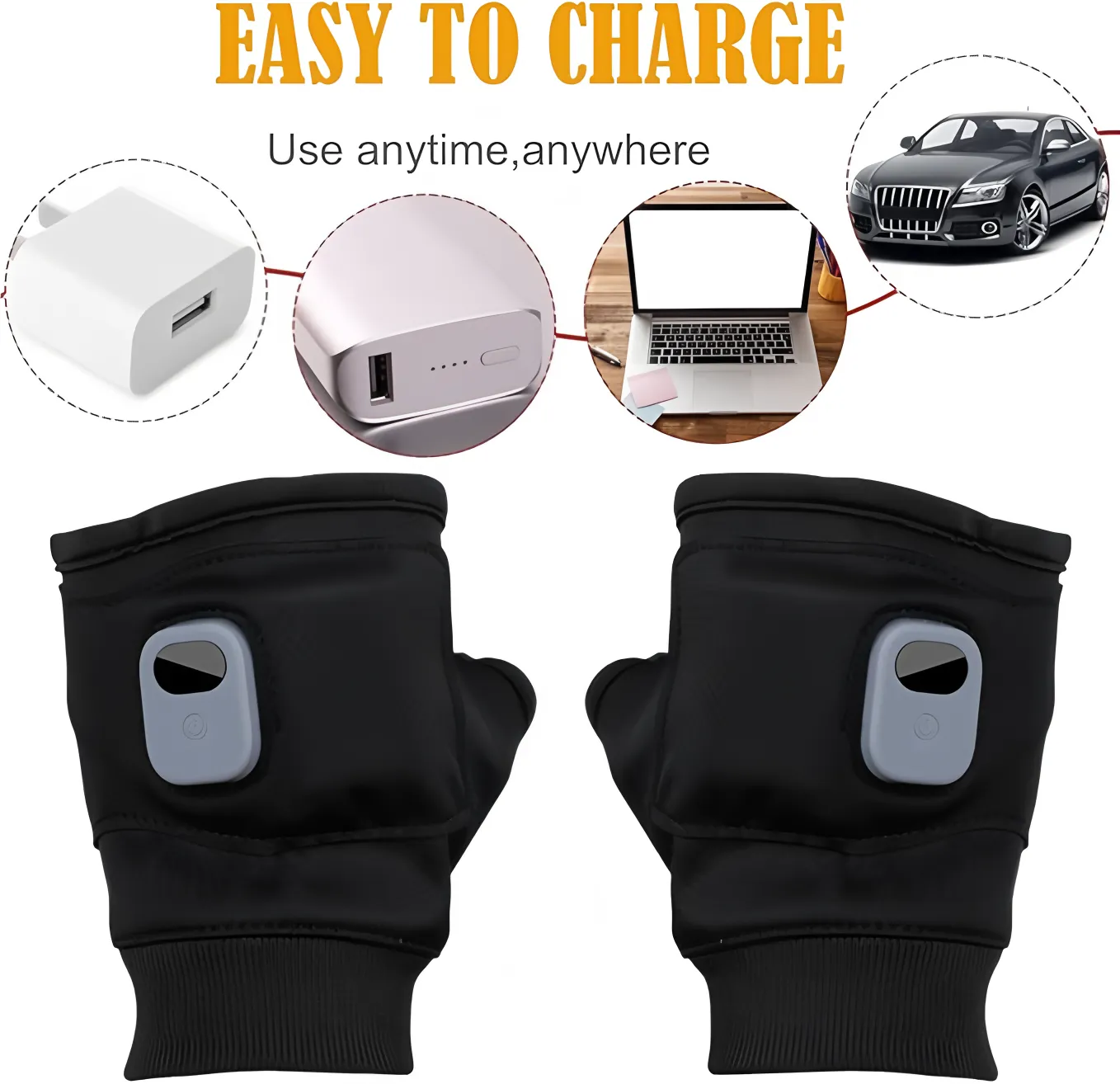 Custom Heated Gloves with Digital Display for Men & Women - Bulk Wholesale 7