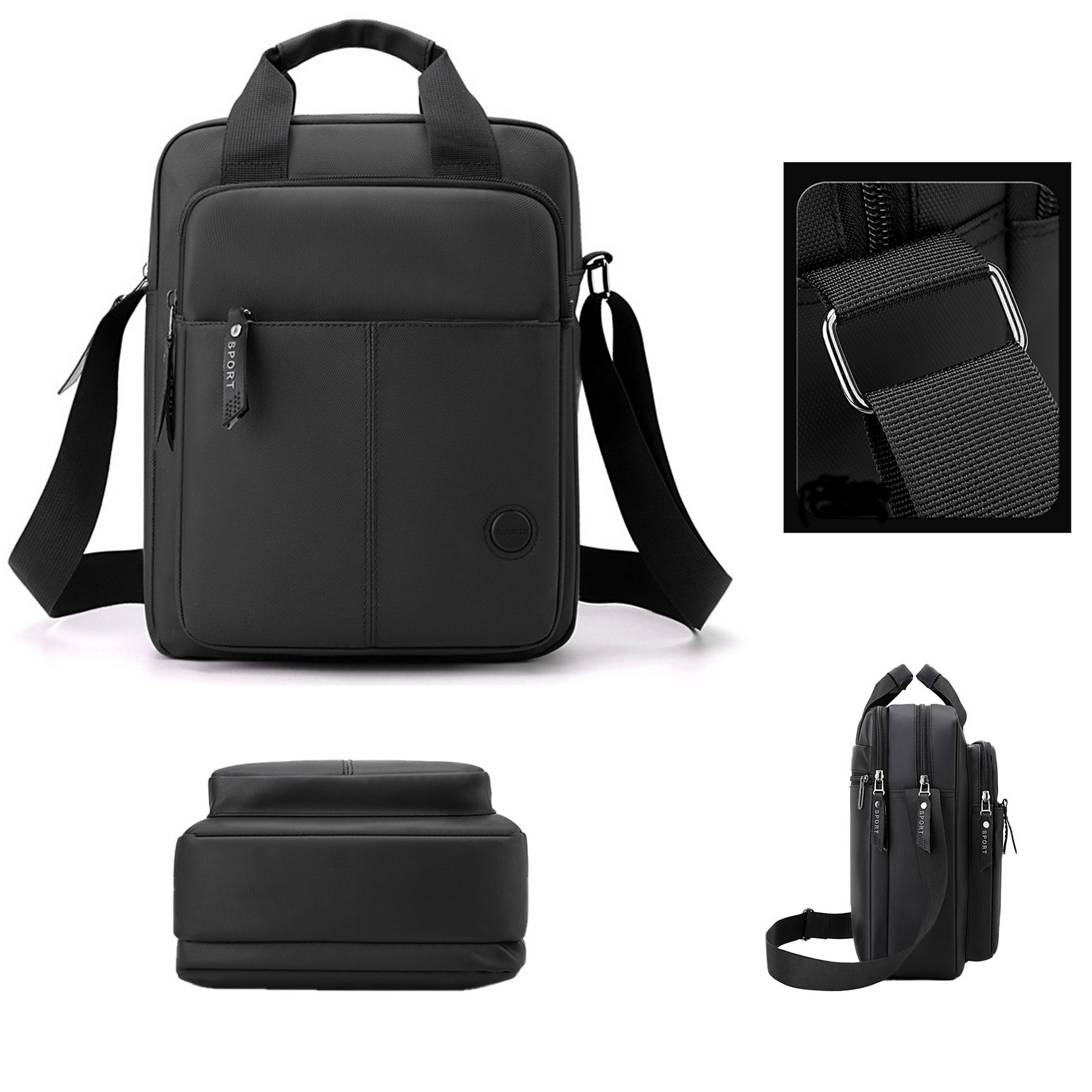 Men's Messenger Bag, custom messenger bag with logo imprint 4