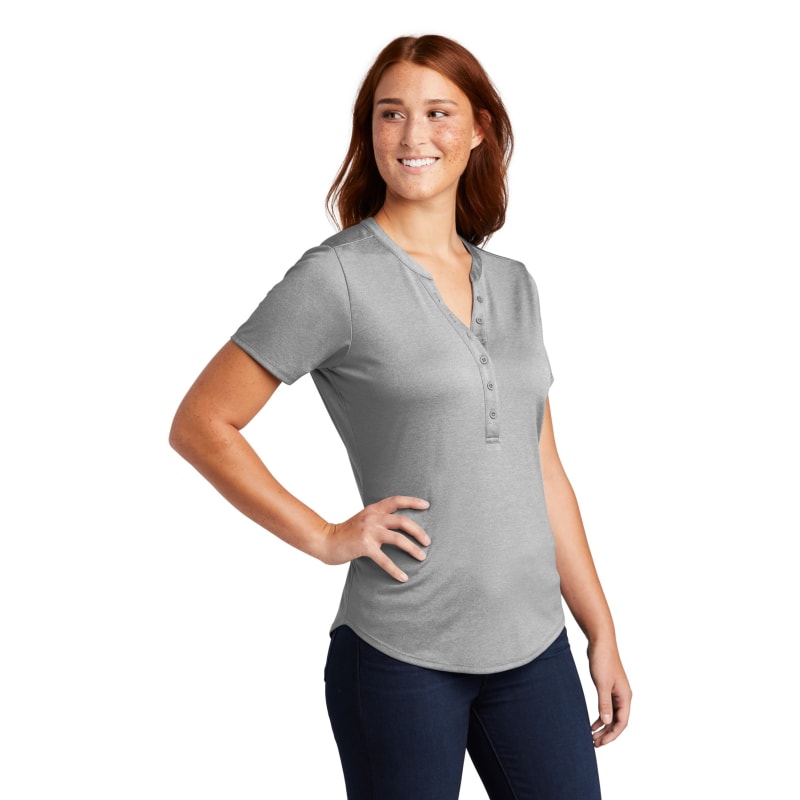 Sport-Tek Women's Endeavor Henley. 5