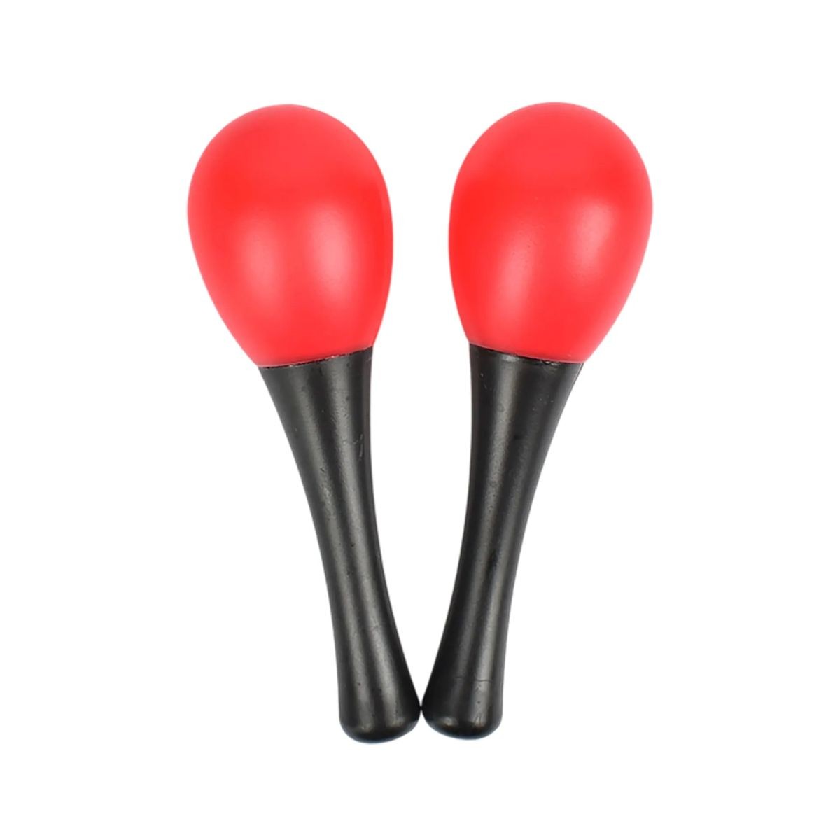 1.5" x 4.93" Plastic Maraca with Black Handle, Customizable for Branding 5