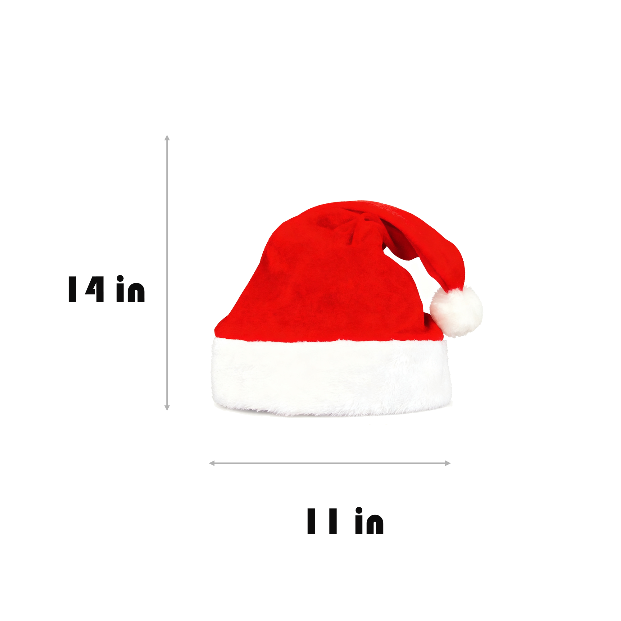 Children's Golden Velvet Christmas Hat 3