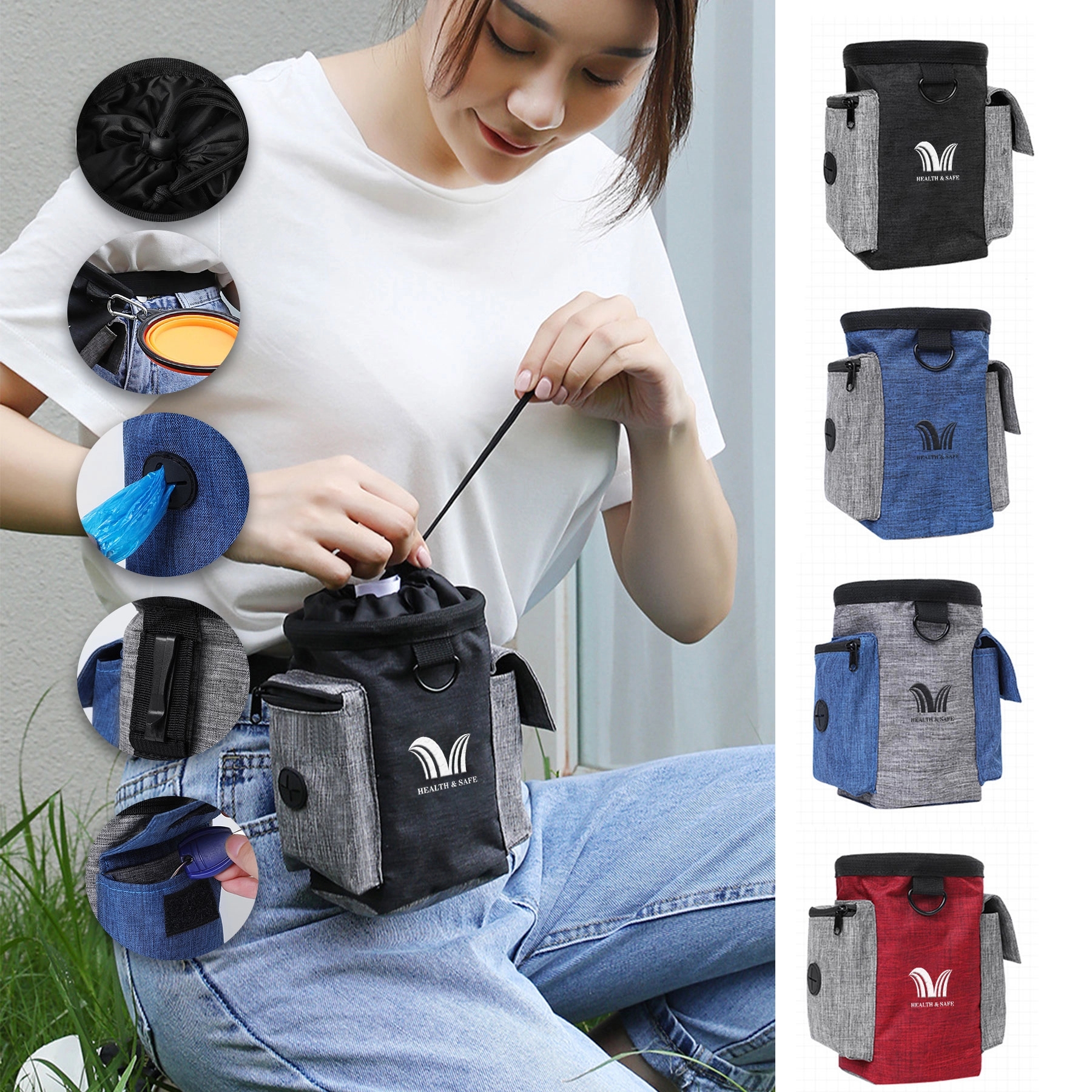 Dog Treat Training Pouch Pet Toys Kibble Bag Dispenser 2