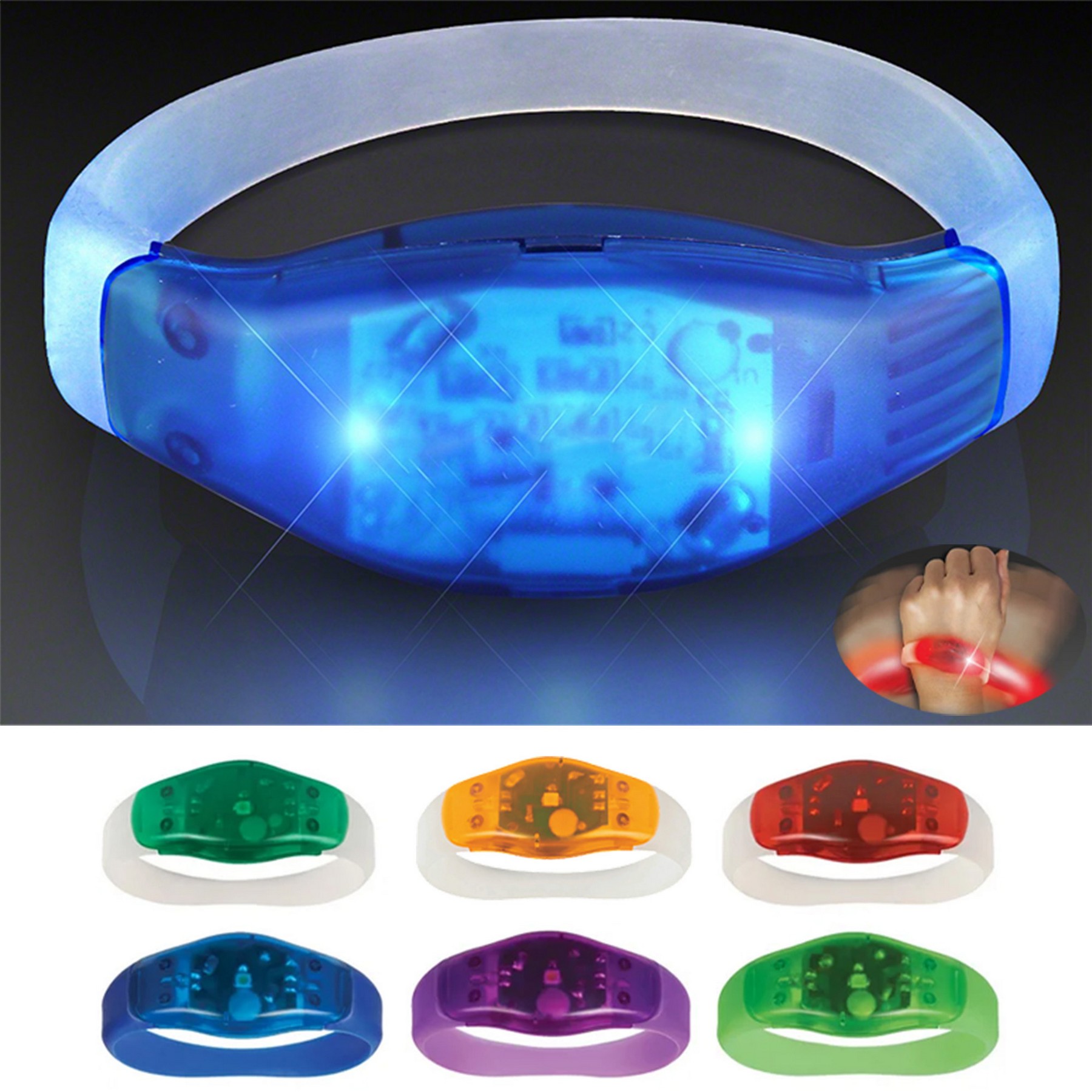 Custom Led Light Up Flashing Bracelets 1