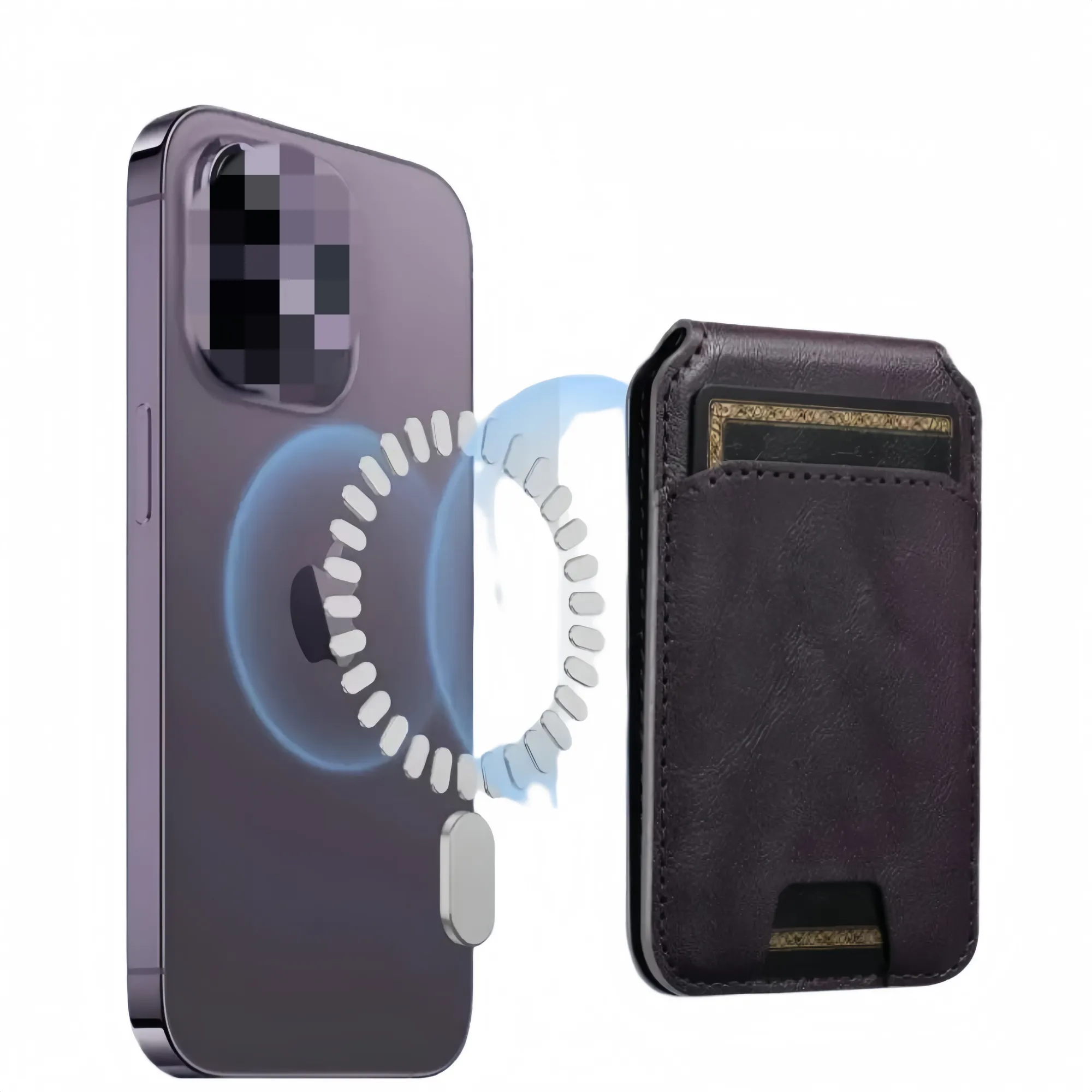Mobile Phone Magnetic Card Holder 2-in-1 6