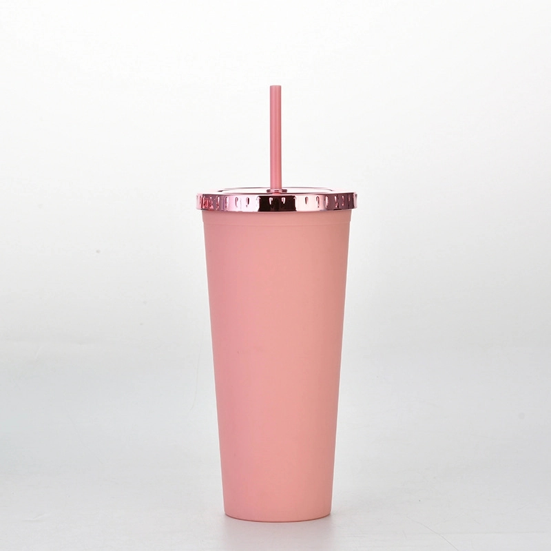 Custom 24 oz AS Plastic Material Tumbler With Straw 3