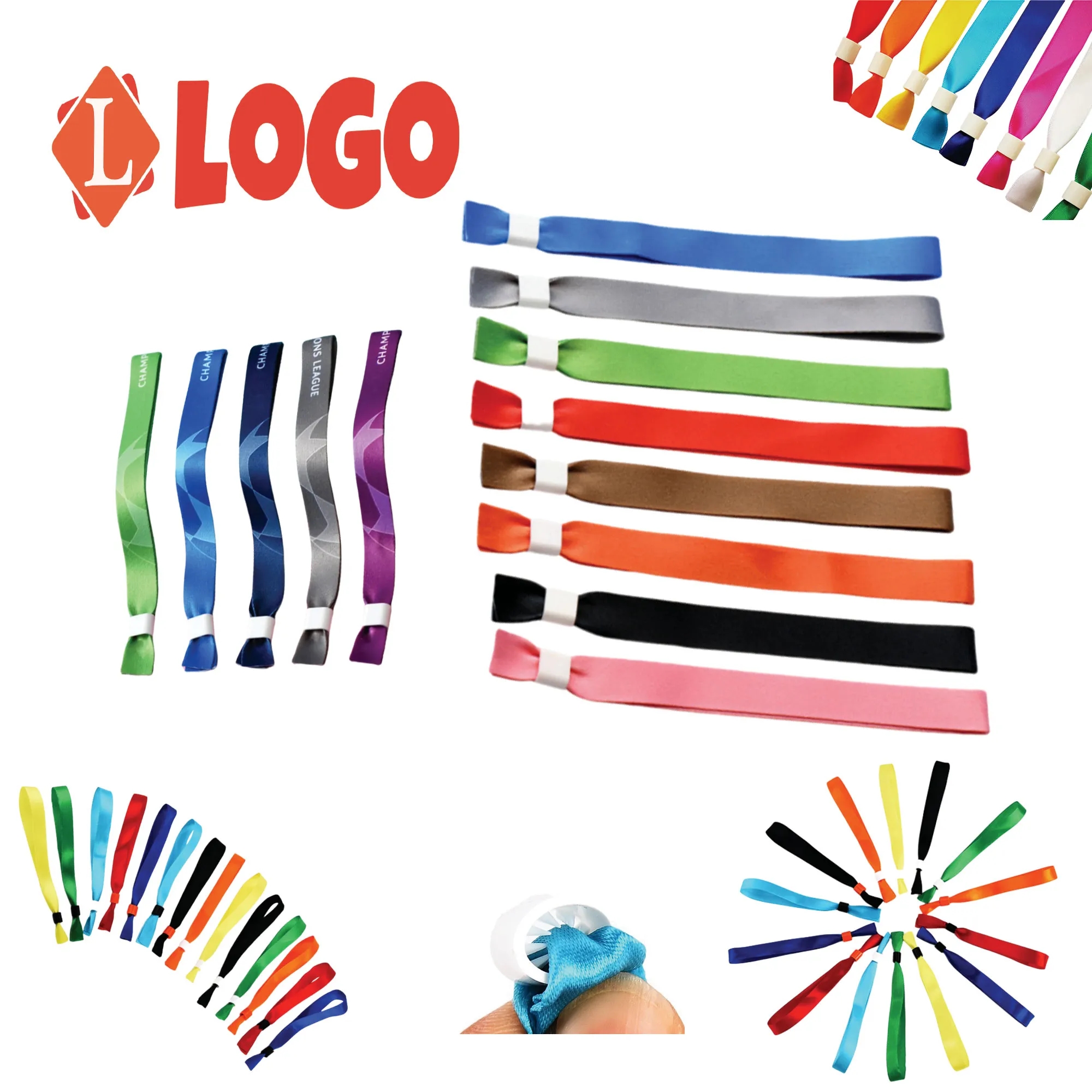 Customizable Disposable Polyester Wristbands