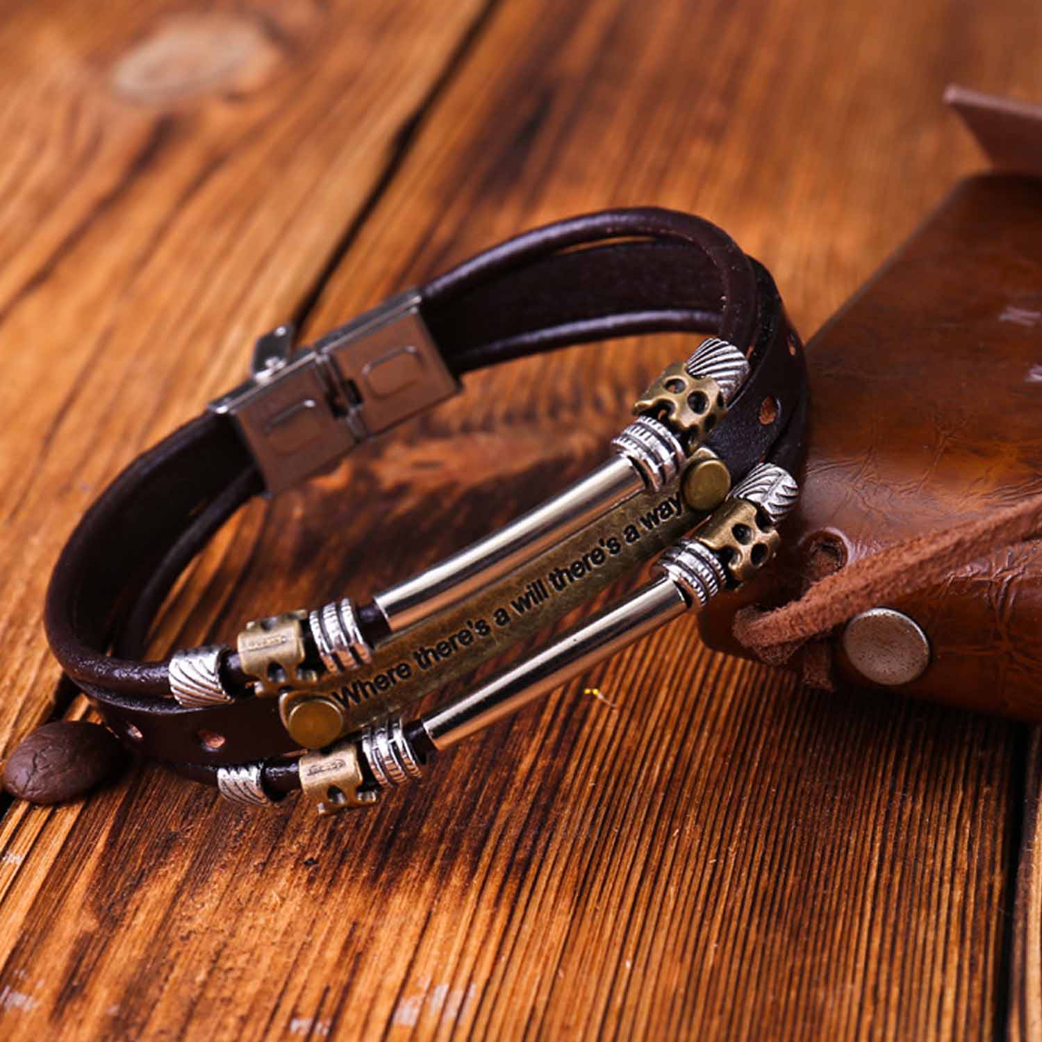 Trendy Leather Rope Bracelets 8