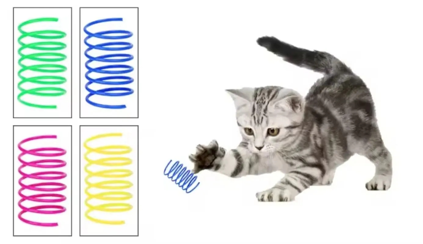 Four Sets Colorful Plastic Spring Toys 4