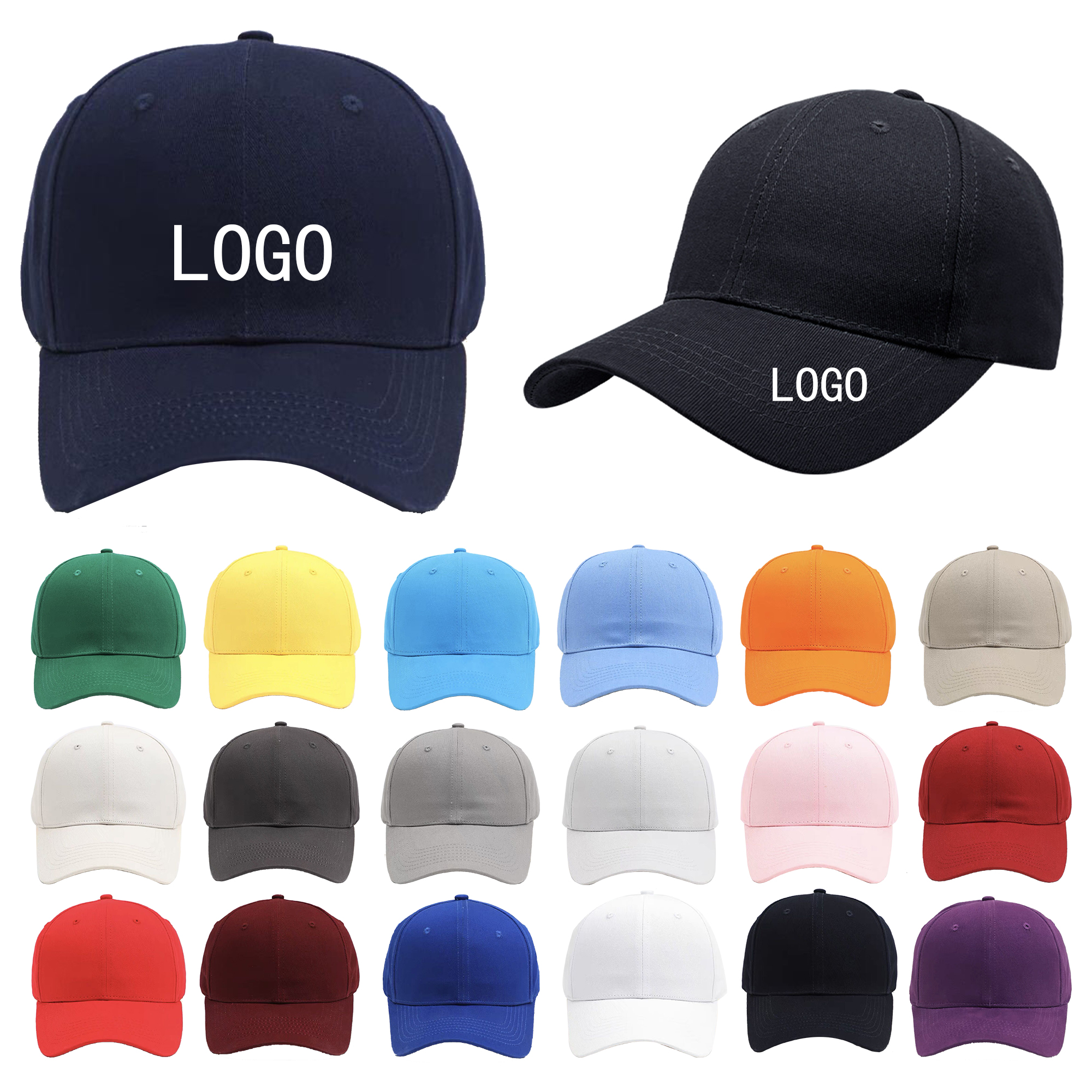 Cotton Solid Color Baseball Caps For Men And Women 2