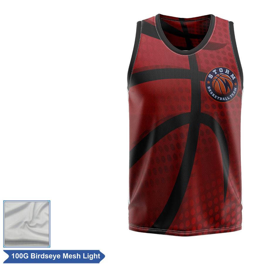 Unisex and Kids' Sublimation Basketball Jersey - 100G 2