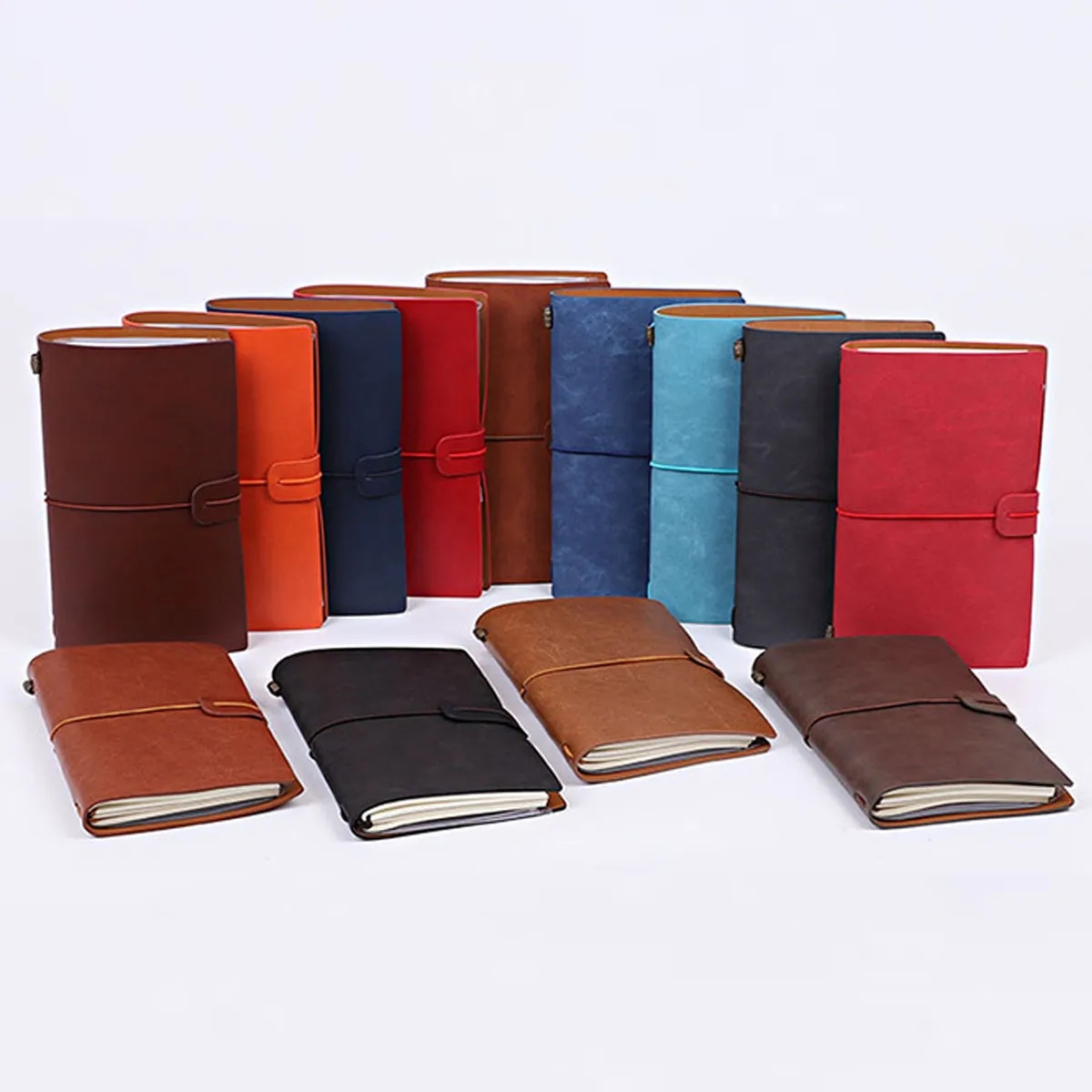 Leather Travel Refillable Diary Journal Notepad for Writing 3