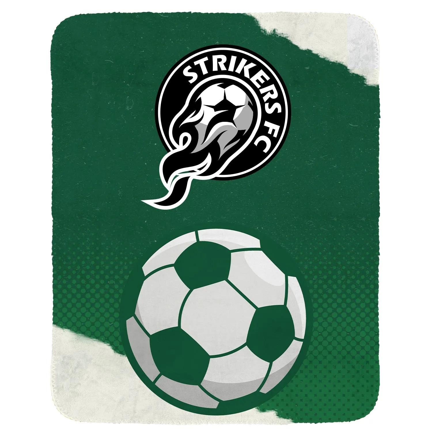 Soccer Velvety Recycled Plush Blanket 3
