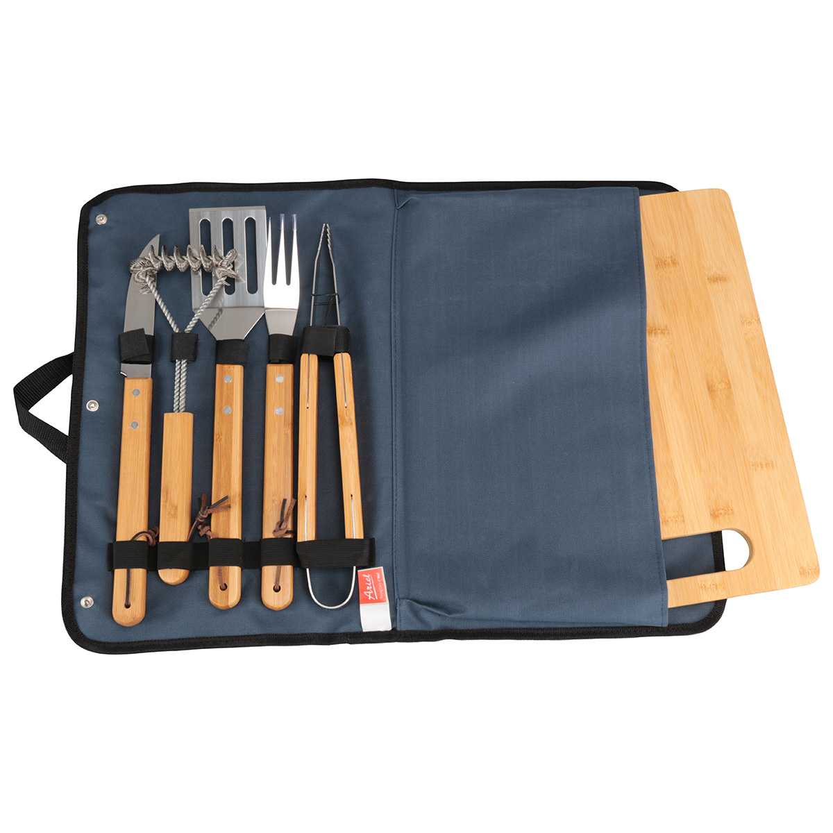 Firepit 5-Piece BBQ Set with Cutting Board & Carrying Case 10