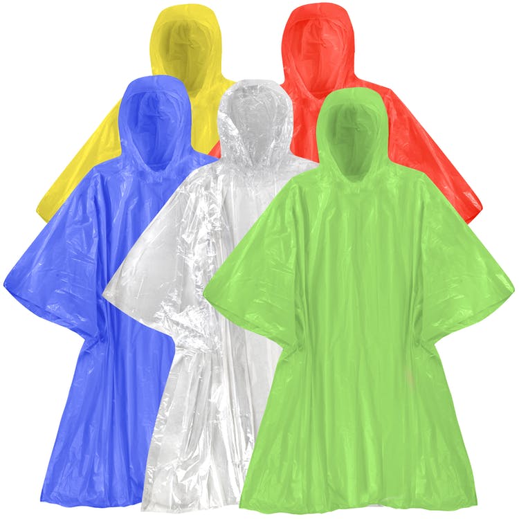 Adult Rain Ponchos - 5 Colors Disposable 2