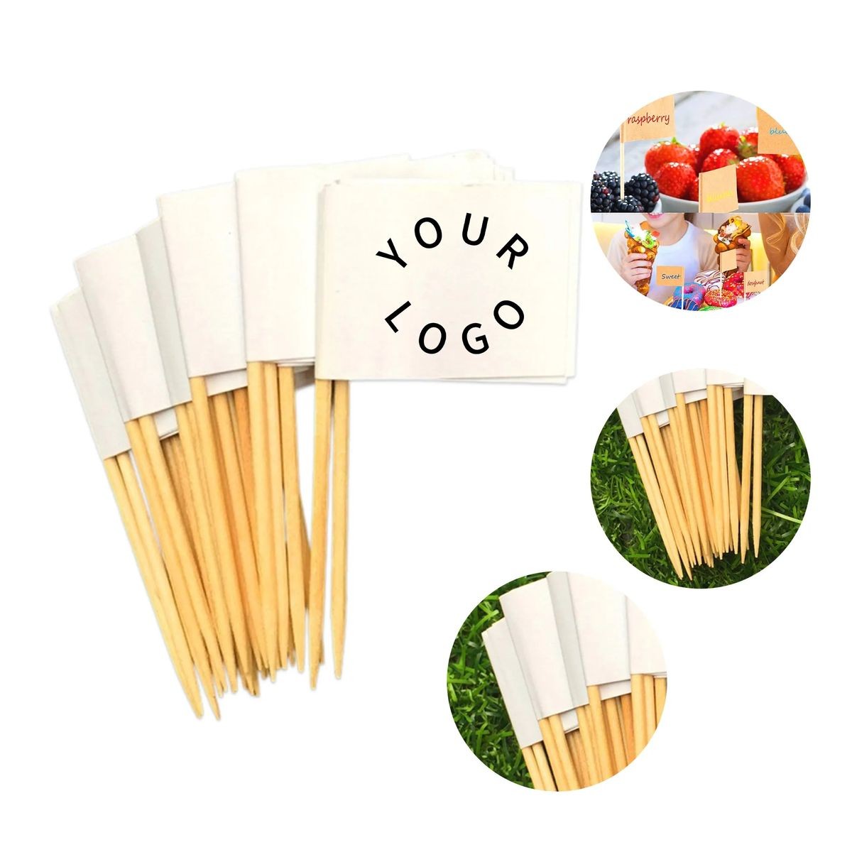 Custom Toothpick Flags for Food Decoration 1